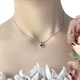 Серебряная подвеска с топазом Лондон Блю 0.6ct (1961353) - изображение 3