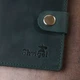 Компактное винтажное портмоне Shvigel 16456 Зеленый - изображение 6