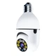 Панорамная IP WiFi камера видеонаблюдения в виде лампочки Kerui CAMERA CAM L1 E27 WIFI IP 360/90 белая - изображение 4