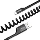 Кабель Baseus Fish eye Spring Cable Type-C CATSR-01 чорний - зображення 1