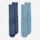 Набор женских носков высоких Nike Everyday Plus Cush Crew DM7086-903 34-38 3 пары Синий/Голубой (195244785339) - изображение 2