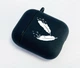 Силіконовий чохол для навушників Apple AirPods 1/2 Чорний Пір'я - зображення 2