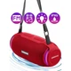 Портативная беспроводная блютуз колонка Hopestar H48 Red мощная стерео акустика на 10 ВТ с FM радио флешкой и поддержкой TF с подсветкой влагостойкая - изображение 3