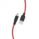 Кабель HOCO X21 Silicone Lightning (2.4A) (2M) Червоний - зображення 1