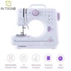 Швейна машинка електрична SEWING MACHINE FHSM-505 Біла побутова для шиття та домашнього використання з педаллю на 13 функцій від мережі - зображення 6