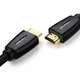 Межблочный кабель UGREEN HD118 HDMI to HDMI, 3 m, v2.0 UltraHD 4K-3D Braided Black 40411 - изображение 3