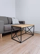 Журнальный стол v2 loft HomeDeco ясень 800х400 - изображение 2