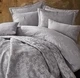 Винтажное покрывало с комплектом постельного белья Dantela vita NILDA 260х260см серый евро - изображение 4