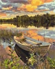 Картина за номерами Brushme Човен у плавнях 40x50 BS51980 - зображення 1