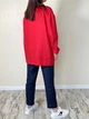 Льняной женский пиджак красный L - linen island (132817) - изображение 2