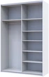 Шафа купе G-Caiser Doros Біла 2 Дзеркала 160х60х240 см (42002102) - зображення 2