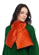 Шарф "Нью-Йорк" бархатный стёганный MyScarf теплый one size красный тюльпан - изображение 1