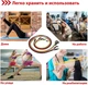 Набір еспандерів універсальний трубчасті фітнес гумки з 5 шт WCG SPORT T15 багатофункціональний тренажер для фітнесу рук, ніг, грудей, спини + Чохол - зображення 6
