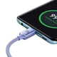 Кабель Baseus Crystal Shine Series Fast Charging USB-C to USB-C 100W 2m Purple (CAJY000705) - зображення 4
