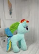 М'яка іграшка Поні Веселка 22 см. Блакитна ME Little Pony - зображення 3