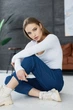 Жіночий трикотажний боді облягаючий з довгим рукавом Seventeen L-XL Білий (2000000176284) - изображение 3