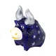 Фигурка гипсовая Netsuke Бычок Серебряные звезды Серебряные Рожки Ручная Роспись 5,5x5,7x4 Фиолетовый (25513) - изображение 8