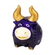 Фигурка гипсовая Netsuke Бычок Золотые звезды Золотые Рожки Ручная Роспись 5,5x5,7x4 см Фиолетовый (25508) - изображение 9