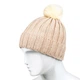 Шапка біні з помпоном Beani'qe Fur Bob Weal One size Бежевий (22864) - зображення 1