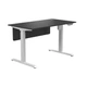 Стіл з регульованою висотою E-table UNIVERSAL 5003B - Чорний / Білі ніжки - изображение 1