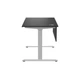 Стіл з регульованою висотою E-table UNIVERSAL 5003B - Чорний / Білі ніжки - изображение 7