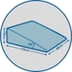 Подушка ортопедическая Клин от рефлюкс-эзофагита во время сна 73х72.5х15х58 см (2000000101279_1) - изображение 3
