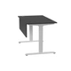 Стіл з регульованою висотою E-table UNIVERSAL 5019B - Чорний / Білі ніжки - изображение 5
