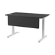 Стіл з регульованою висотою E-table UNIVERSAL 5019B - Чорний / Білі ніжки - изображение 7