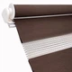 Ролета День Ночь TyulPan 115x170 см Шоколадный с нижним фиксатором - изображение 3