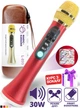 Мікрофон караоке Magic Karaoke L-899 Червоний Портативний 2в1 вбудована Bluetooth колонка 30Вт Функція запису та Фонограма Режим Дует Гучний бас Шумопридушення з чохолом - зображення 1