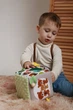 Развивающий кубик бізі Happy Vita Craft ведмедики різнокольоровий - зображення 1