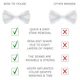 Бабочка Bow Tie House атласная белого цвета стандартная 10027 - изображение 3