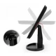 Зеркало для макияжа настольное с подсветкой Magic 988 Black косметическое LED 22 диода 10-х увеличение вращение на 360° (35642/2 SH) - изображение 5