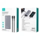 Універсальний повербанк для ноутбука, планшета, смартфона Usams 30000 mAh 65W Silver + Кабель PD Type-C 100W - зображення 4