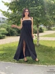 Женское длинное платье из шифона Poliit 8853 черный 42-44 - изображение 6