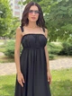 Женское длинное платье из шифона Poliit 8853 черный 42-44 - изображение 11