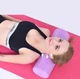 Массажный валик FitMagic Foam Roller EVA 45 см структурный ролик для массажа спины и мыщц тела синий - изображение 4