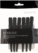 Karbonowe klipsy do włosów Lussoni Carbon Section czarne 6 szt (5903018916811) - obraz 2