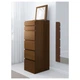 Комод IKEA MALM ясеневий шпон/морилка/дзеркало (104.035.91) - изображение 2