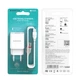 Зарядне мережеве BOROFONE BA20A Sharp (1USB 2.1A) Micro USB Білий - изображение 2