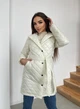 Женское пальто демисезонное стеганое короткое KML 0029 L (46-48) Белый (К - 0029/3 B) - изображение 7