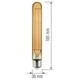 Лампа Едісона Світлодіодна Horoz Electric rustic TUBE-6 6W ТРУБА E27 FILAMENT 001-033-0006 - зображення 2
