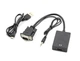 VGA на Hdmi кабель конвертер переходник преобразователь адаптер ВГА сигнала с аудио на Hdmi с внешним питанием VGA - HDMI VGA2HDMI ( VGA cable to HDMI ) - изображение 1