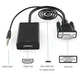 VGA на Hdmi кабель конвертер переходник преобразователь адаптер ВГА сигнала с аудио на Hdmi с внешним питанием VGA - HDMI VGA2HDMI ( VGA cable to HDMI ) - изображение 7