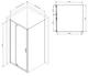 Кабіна для душу AM.PM квадратна без піддону Gem 90x90x190см прозорий вітраж 5мм профіль хром W90UG-404-090MT - зображення 2