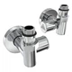 Кран для рушникосушарки кутовий Laris Під ТЕН 1/2" - 1/2" 2шт (LX-2044) - зображення 1