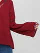 Демисезонная блуза Rut & Circle 1031-000429 S (37577S) Бордовый - изображение 4