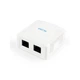 Комп'ютерна розетка Cablexpert RJ45x2 UTP, cat.5e (NCAC-2U5E-01) - зображення 2