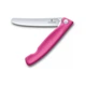 Кухонный нож Victorinox SwissClassic Foldable Paring 11 см Serrated Pink (6.7836.F5B) - изображение 1