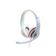 Наушники Gembird MHS-03 White/Red (MHS-03-WTRD) - изображение 1